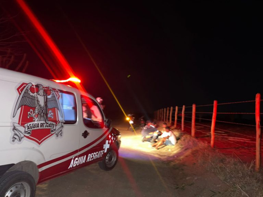 Motociclista e garupa ficam feridos em colisão com Boi na zona rural de Conceição do Coité