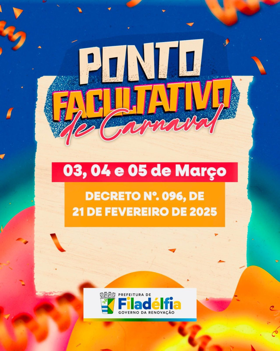 Ponto Facultativo no Carnaval!